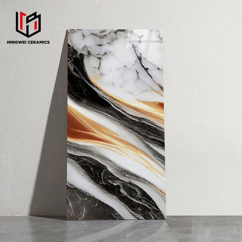 Šarene zastakljene polirane zlatne pločice