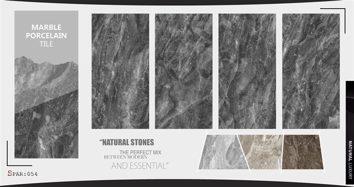 Modern Glossy Marble Porcelain Tiles 60x120cm