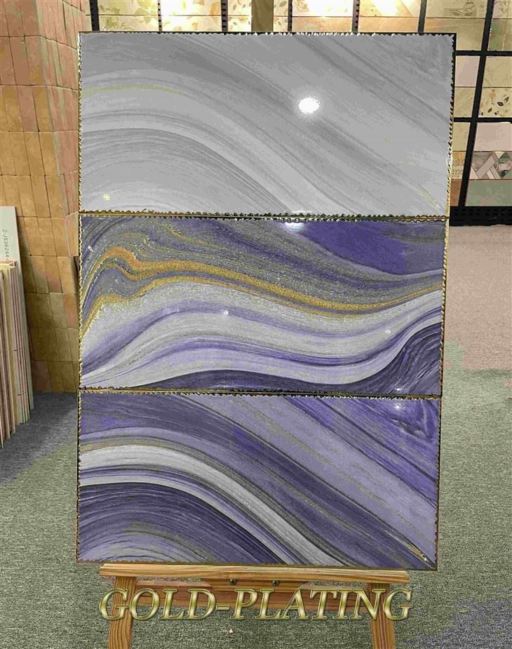 Rainbow Zlatni porculanski sjajni pločice